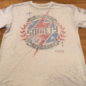 Society White T-Shirt Size X-Large